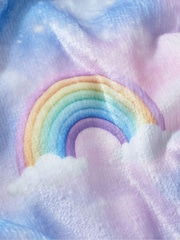 Catherine Lansfield Pink Candy Unicorn Cosy Fleece Blanket Throw - Image 2 of 2