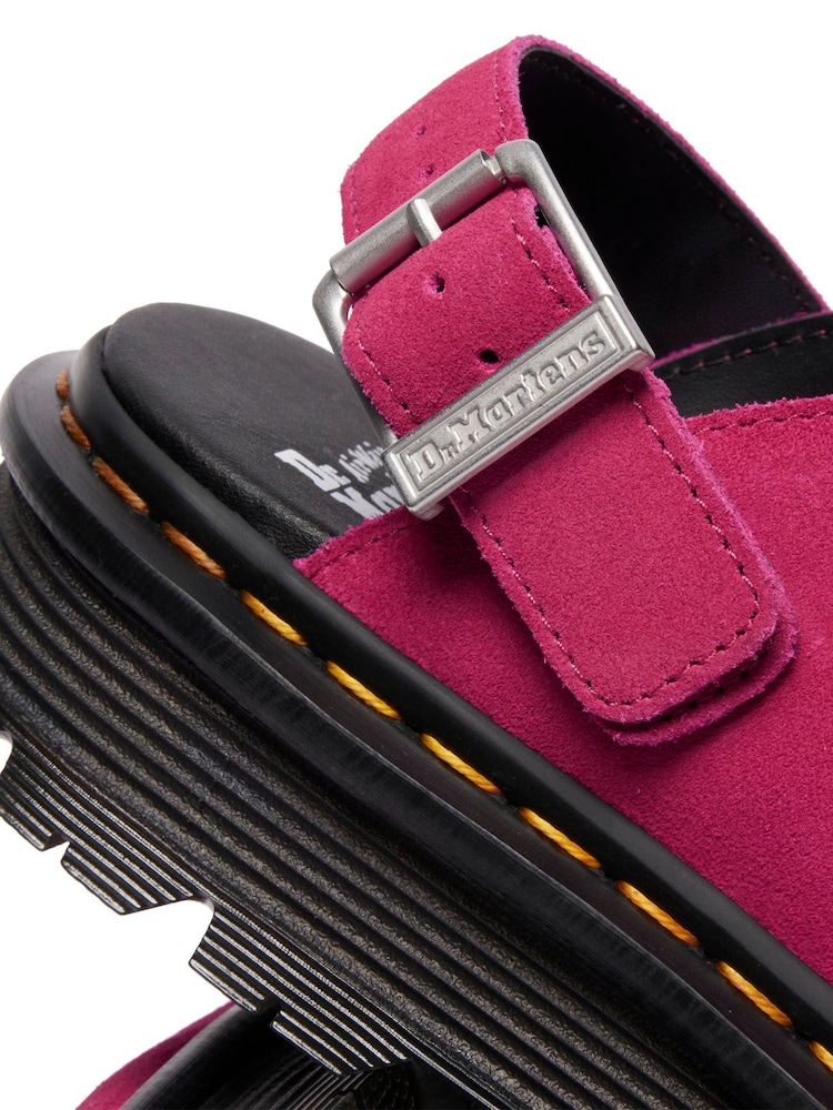 Dr. Martens Pink Zebzag Eh Suede Mules - Image 4 of 4 Dr. Martens Pink Zebzag Eh Suede Mules - Image 4 of 4