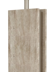 Eglo Satin Nickel And Natural Belesar Stone And Steel Table Lamp - Image 3 of 4