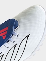 adidas White Predator Club Fold-Over Tongue Turf Football Kids Trainers - Image 7 of 8