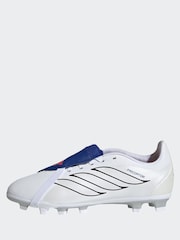 adidas White Predator Club Fold-Over Tongue Firm Ground/Multi Football Boots - Image 2 of 10
