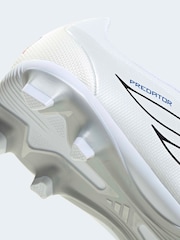 adidas White Predator Club Fold-Over Tongue Firm Ground/Multi Football Boots - Image 9 of 10