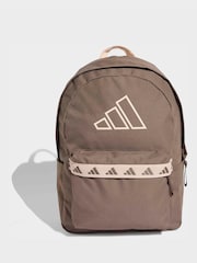 adidas Brown CL Tape Backpack Bag - Image 1 of 5