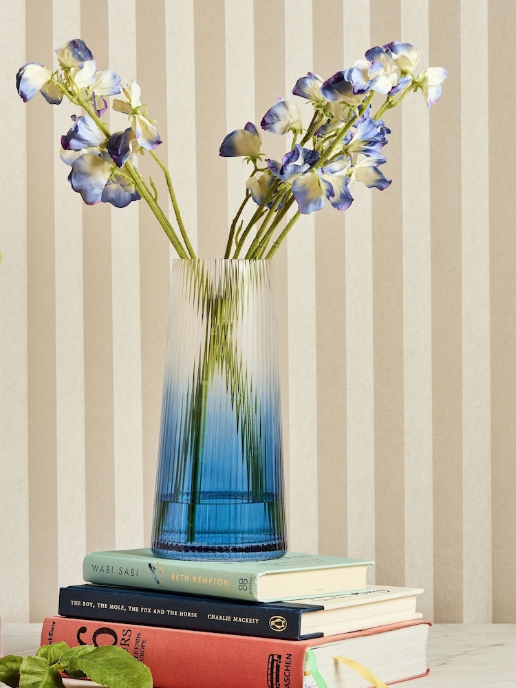 Anton Studio Designs Blue Small Empire Vase - Image 1 of 1