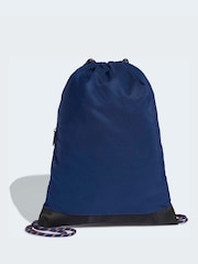 adidas Blue 3 Stripe Gymsack - Image 2 of 4