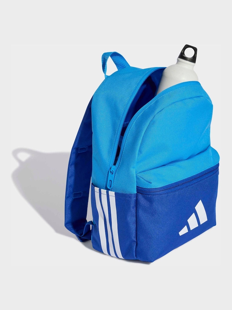Childrens adidas Light Blue 3 Bar Kids backpack One