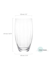 Anton Studio Designs Clear Hampton Vase - Image 5 of 5