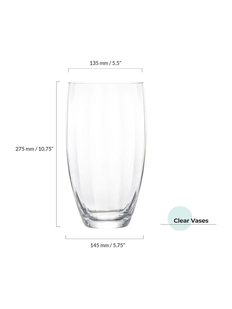 Anton Studio Designs Clear Hampton Vase - Image 5 of 5