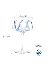 Anton Studio Designs Set of 2 Azure Rio Champagne Saucers - Image 5 of 5