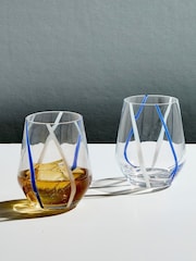 Anton Studio Designs Azure Set of 2 Rio DOF Tumblers Azure - Image 1 of 6