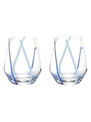 Anton Studio Designs Azure Set of 2 Rio DOF Tumblers Azure - Image 2 of 6