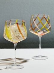 Anton Studio Designs Set of 2 Citrus Rio Gin Glasses - Image 1 of 1