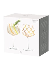 Anton Studio Designs Set of 2 Citrus Rio Gin Glasses - Image 3 of 5