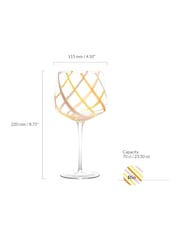 Anton Studio Designs Set of 2 Citrus Rio Gin Glasses - Image 4 of 5