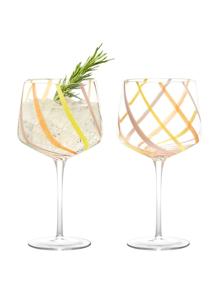 Anton Studio Designs Set of 2 Citrus Rio Gin Glasses - Image 5 of 5
