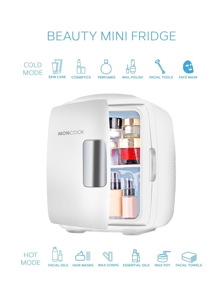MONCOOK White Mini Fridge 9 Litre - Image 7 of 7