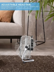 Air Pro White 14" Floor Fan with Powerful Air Cooling & Circulating - Image 5 of 7
