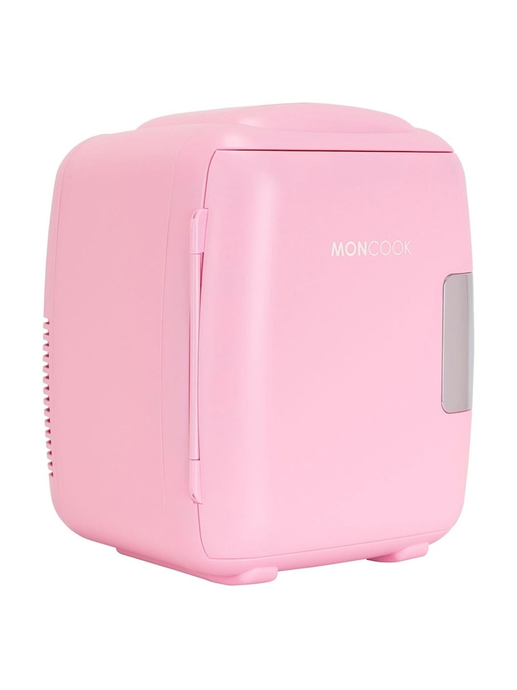 MONCOOK Pink Mini Fridge 9 Litre - Image 1 of 7