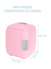 MONCOOK Pink Mini Fridge 9 Litre - Image 3 of 7