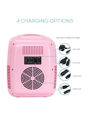 MONCOOK Pink Mini Fridge 9 Litre - Image 5 of 7