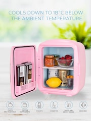 MONCOOK Pink Mini Fridge 9 Litre - Image 6 of 7