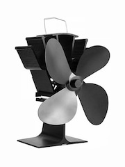 MONHOUSE Black Heat Powered Stove Fan 4 Aluminum Blade - Image 1 of 7