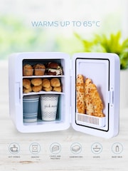 Body Escape White Mini Fridge with Glass Door 10 Litre - Image 7 of 8