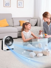 Air Pro White Air Cooling & Circulator Table Fan with 8 Speeds - Image 5 of 7