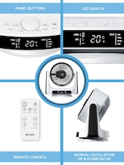 Air Pro White Air Cooling & Circulator Table Fan with 8 Speeds - Image 7 of 7