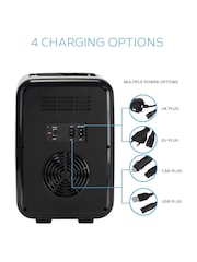 Body Escape Black Mini Fridge With Glass Door 6 Litre - Image 5 of 8