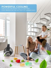 Air Pro Black 20" Floor Fan with Powerful Air Cooling & Circulating - Image 3 of 7