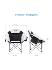 Get Fit Grey Moon Premium Outdoor Folding Camping Chair - Image 2 of 7