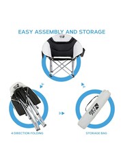 Get Fit Grey Moon Premium Outdoor Folding Camping Chair - Image 7 of 7