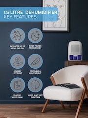 MONHOUSE White 1500ml Moisture Absorber Air Dehumidifier - Image 2 of 7