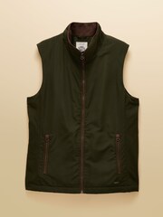Joules Farnham Khaki Green Padded Fleece Lined Gilet - Image 11 of 11