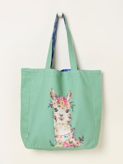 FatFace Multi Llama Reversible Tote Bag - Image 1 of 2