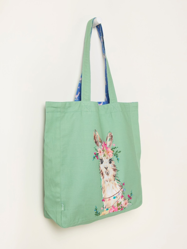 FatFace Multi Llama Reversible Tote Bag - Image 2 of 2