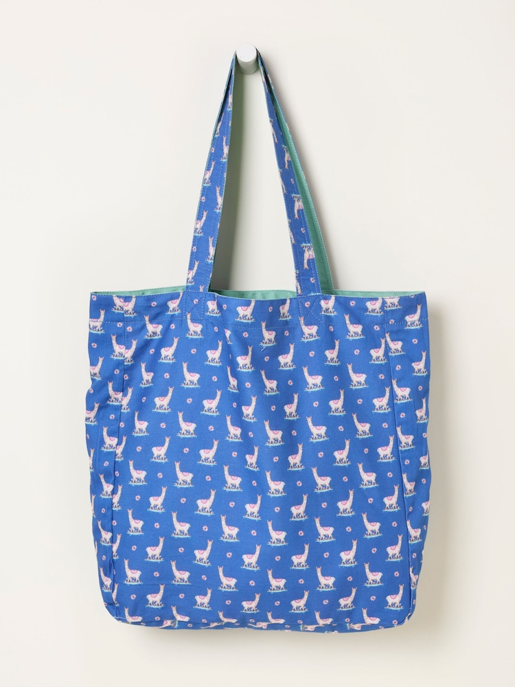 FatFace Multi Llama Reversible Tote Bag - Image 3 of 3