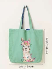 FatFace Multi Llama Reversible Tote Bag - Image 4 of 4
