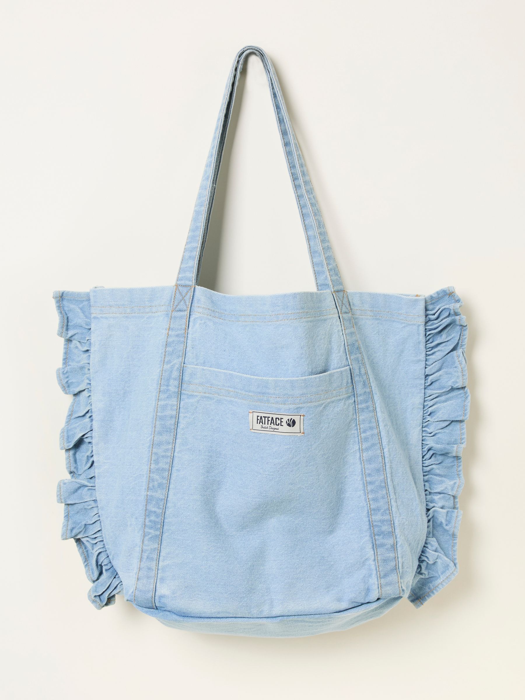 Fat Face - Women's Tote Bag - Denim - Light - Large