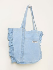 FatFace Astrid Light Denim Frill Tote - Image 2 of 3