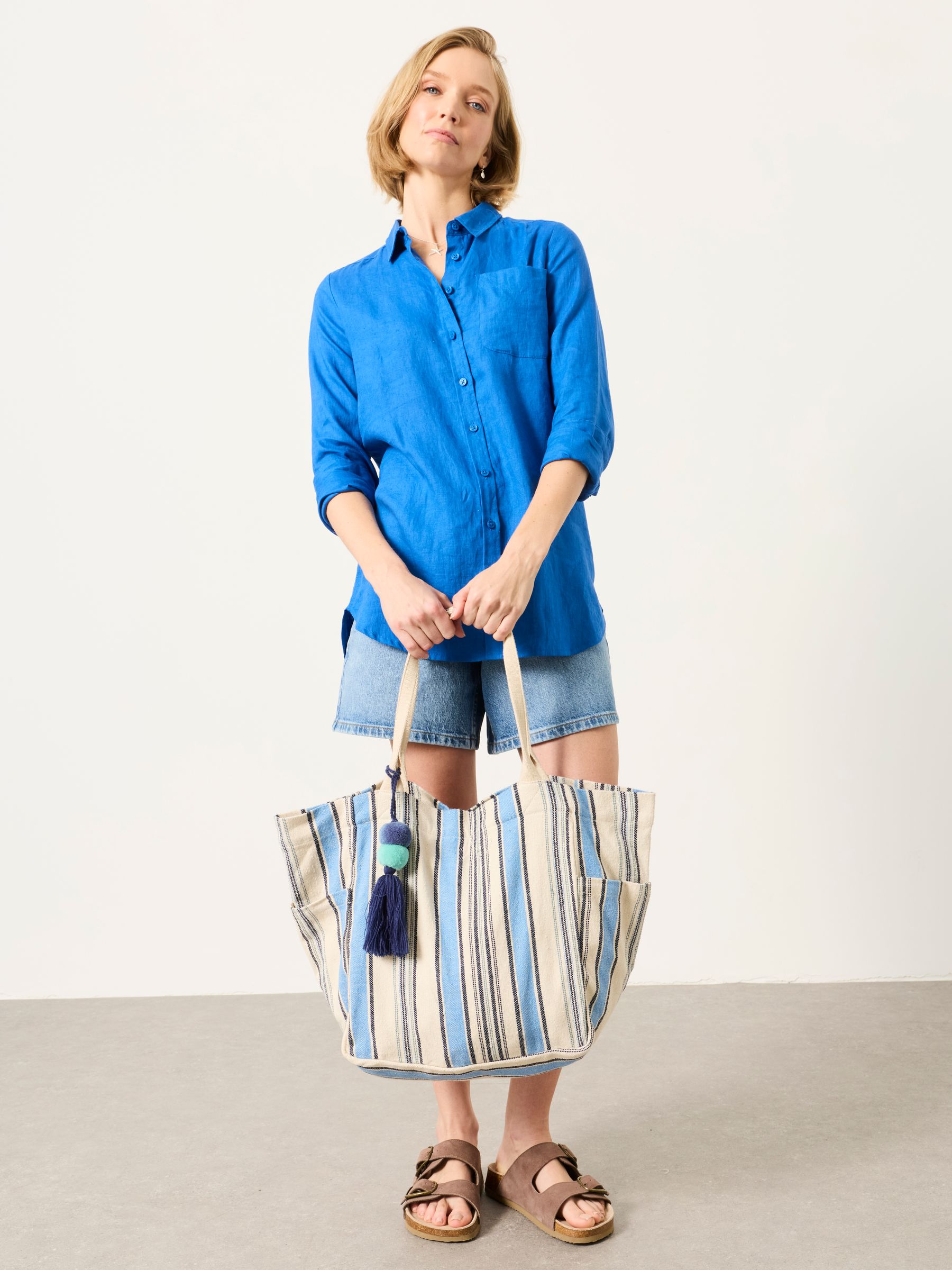 Fat Face Women's Tote Bag - Blue