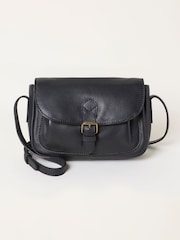 FatFace Black Pixie Leather Crossbody Bag - Image 1 of 3