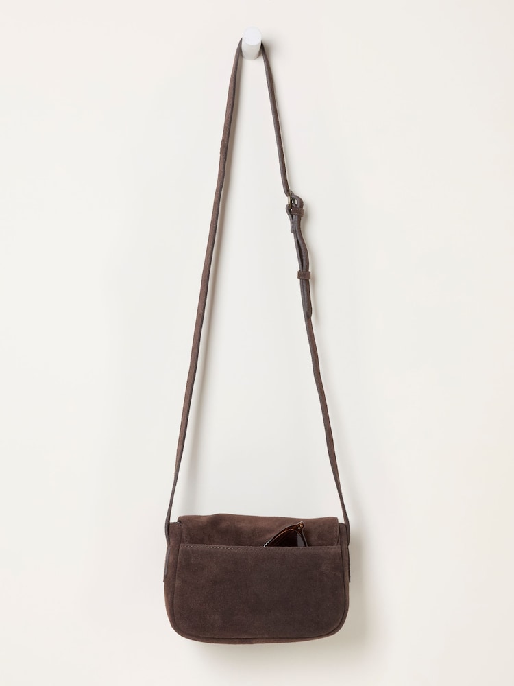 FatFace Chocolate Brown Pixie Cross-Body Bag - Image 2 of 3
