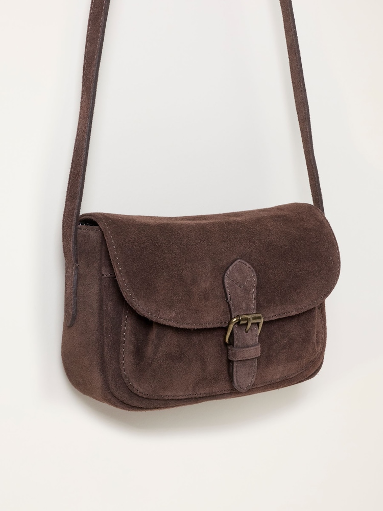 FatFace Chocolate Brown Pixie Cross-Body Bag - Image 3 of 3