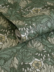 Laurence Llewelyn-Bowen Green Rambleicious Floral Print 10M Wallpaper - Image 3 of 4