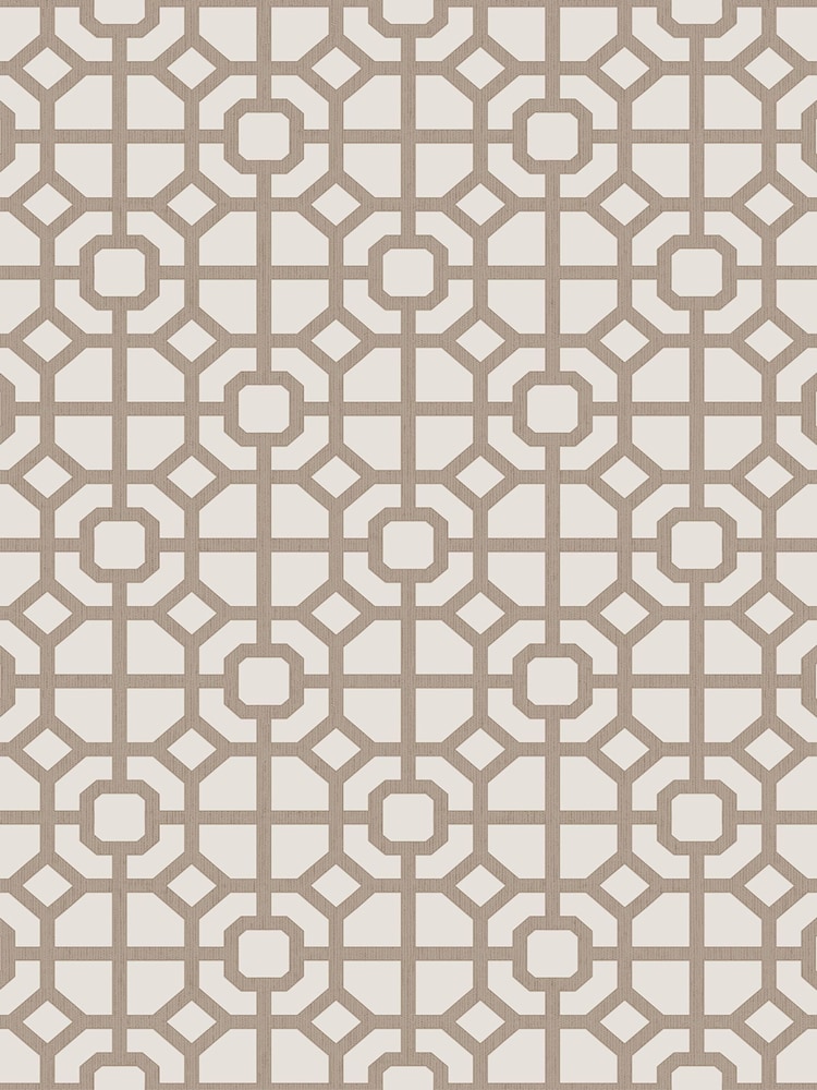 Galerie Bronze Brown Spring Blossom Lattice 10M Wallpaper - Image 2 of 2