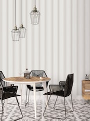 Galerie Cream Spring Blossom Stripe 10M Wallpaper - Image 1 of 2