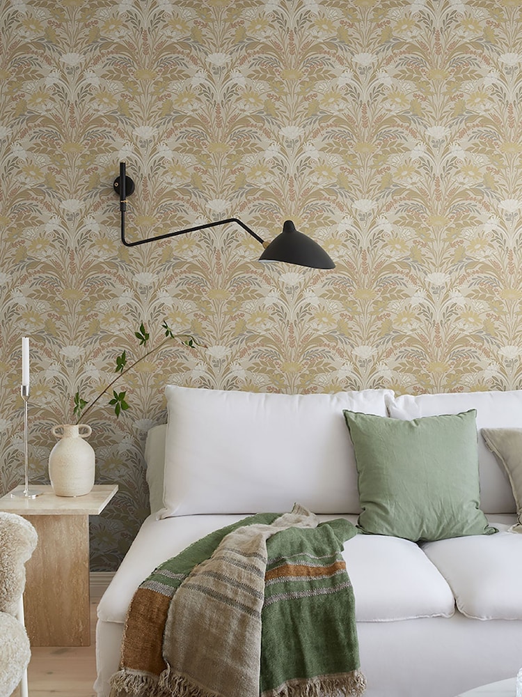 Galerie Yellow Sommarang 2 Floral Print 10M Wallpaper - Image 1 of 2 Galerie Yellow Sommarang 2 Floral Print 10M Wallpaper - Image 1 of 2