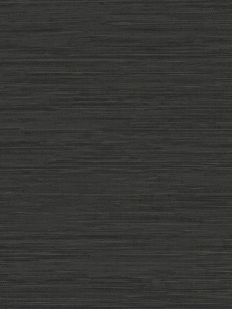 Style Sisters Black Grasscloth 10M Wallpaper - Image 2 of 3